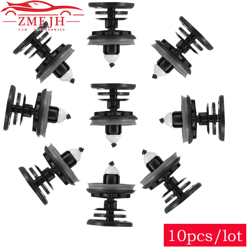 

10PCS High Quality Car Plastic Rivets Fasteners 8mm Interior Door Trim Panel Car Clips 6Q0868243 For VW Volkswagen For Audi