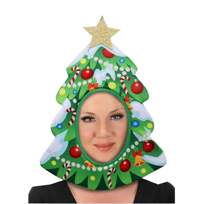 

Strawberry Fruit Snacks Christmas Tree Hat Christmas Fruit Headgear Performance Props Halloween Carnival Headdress Party Cosplay