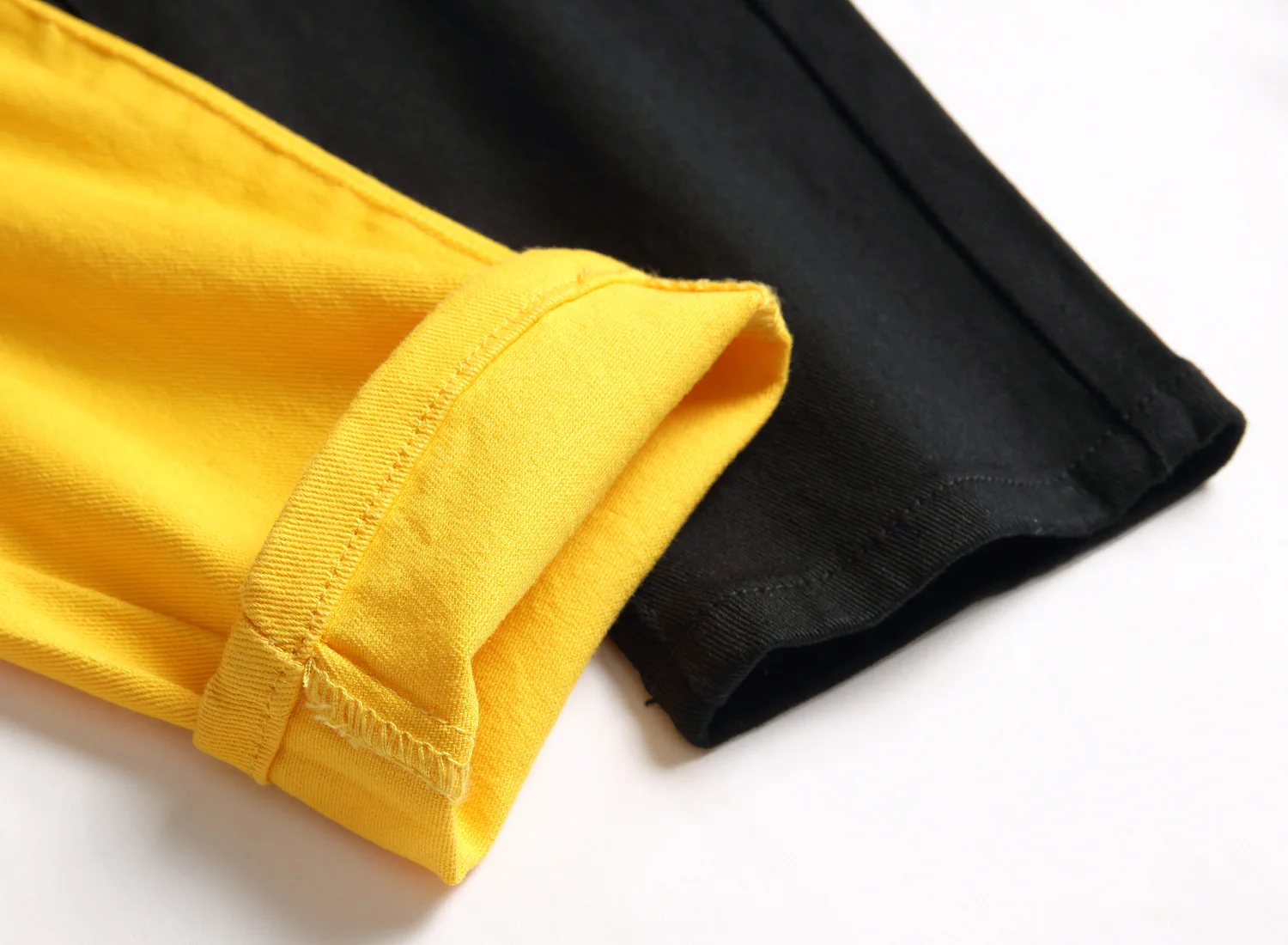 Новинка 2021 мужские Модные брюки в американском стиле двухцветные синие и черные