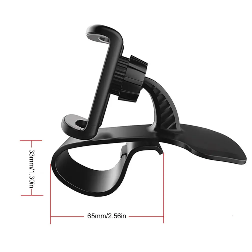 

Newest 360 Rotation Adjustable HUD Car Dashboard Phone Holder GPS Clamp Clip cellphone Stand for Iphone 11 Xiaomi Huawei