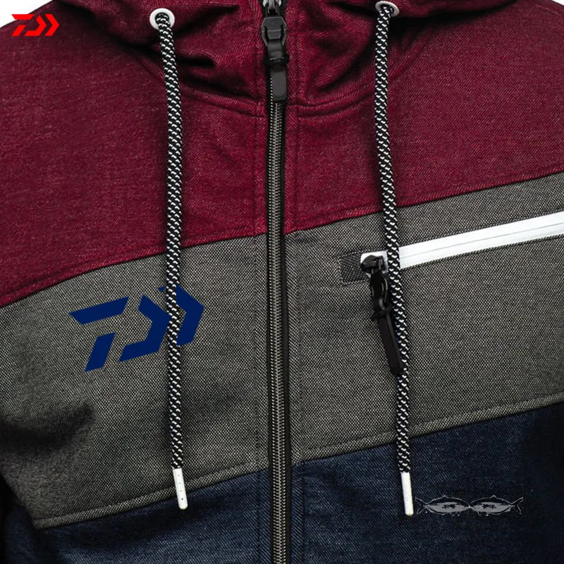 Daiwa одежда рыбалка куртка мужская Толстовка для рыбалки куртки с капюшонами из