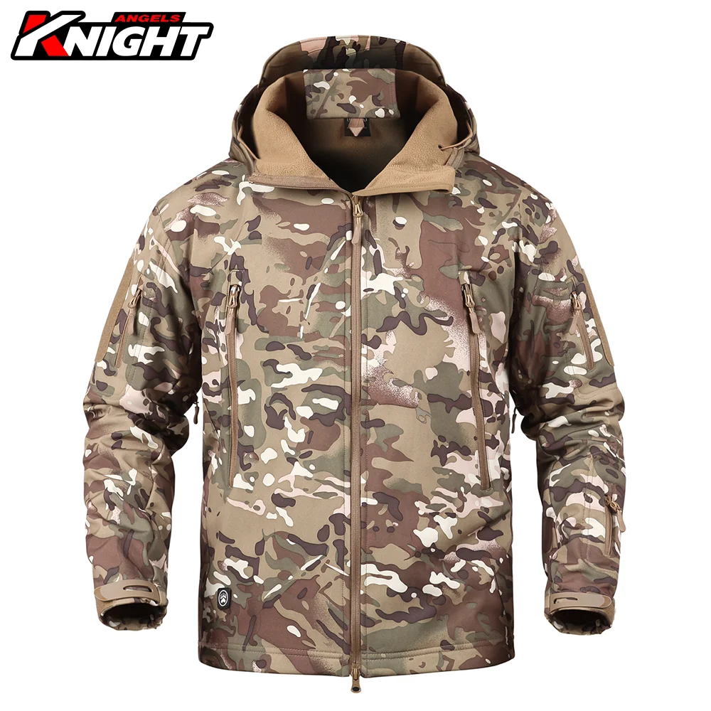 

Tactical Jacket Men Motorcycle Jacket Shark Soft Shell Warm Windbreaker Camouflage Jacket Winter Autumn Army Clothing Waterproof