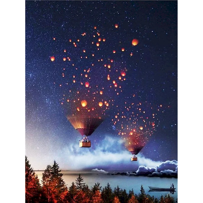 

GATYZTORY Picture By Numbers Landscape Home Decor Diy Paint By Numbers For Adults Starry Sky Wall Art Home Decoration Modern