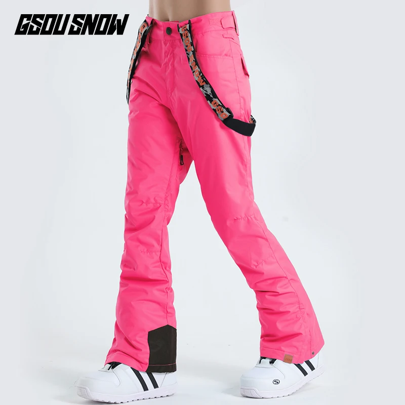 2017 Женские горнолыжные брюки GSOU SNOW костюмы для женщин горные лыжи женские лыжные