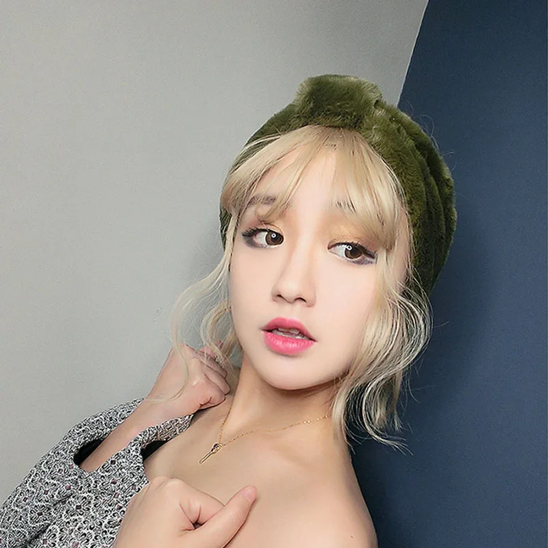 

J173283 Fashion Wool Soft Fur Spendex Lady's Headband Hair Accessories