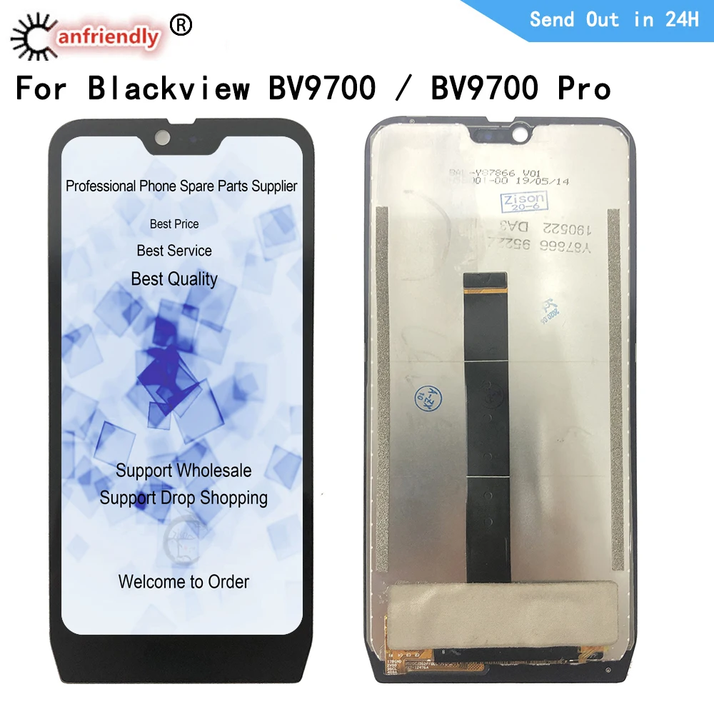 Для Blackview BV9700 pro ЖК дисплей + кодирующий преобразователь сенсорного экрана в сборе