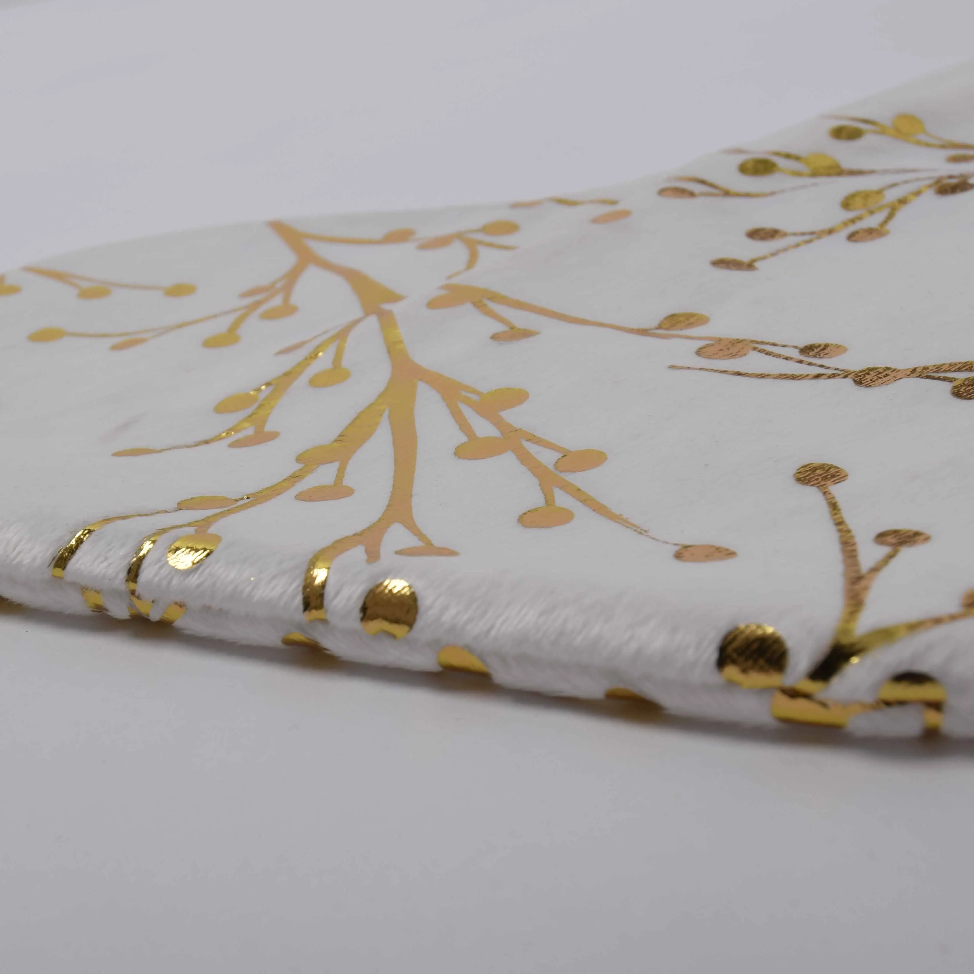 Free shipping Christmas stocking With Gided Bronzing plum Printed BlingBling decoration Sequin Cuff | Дом и сад