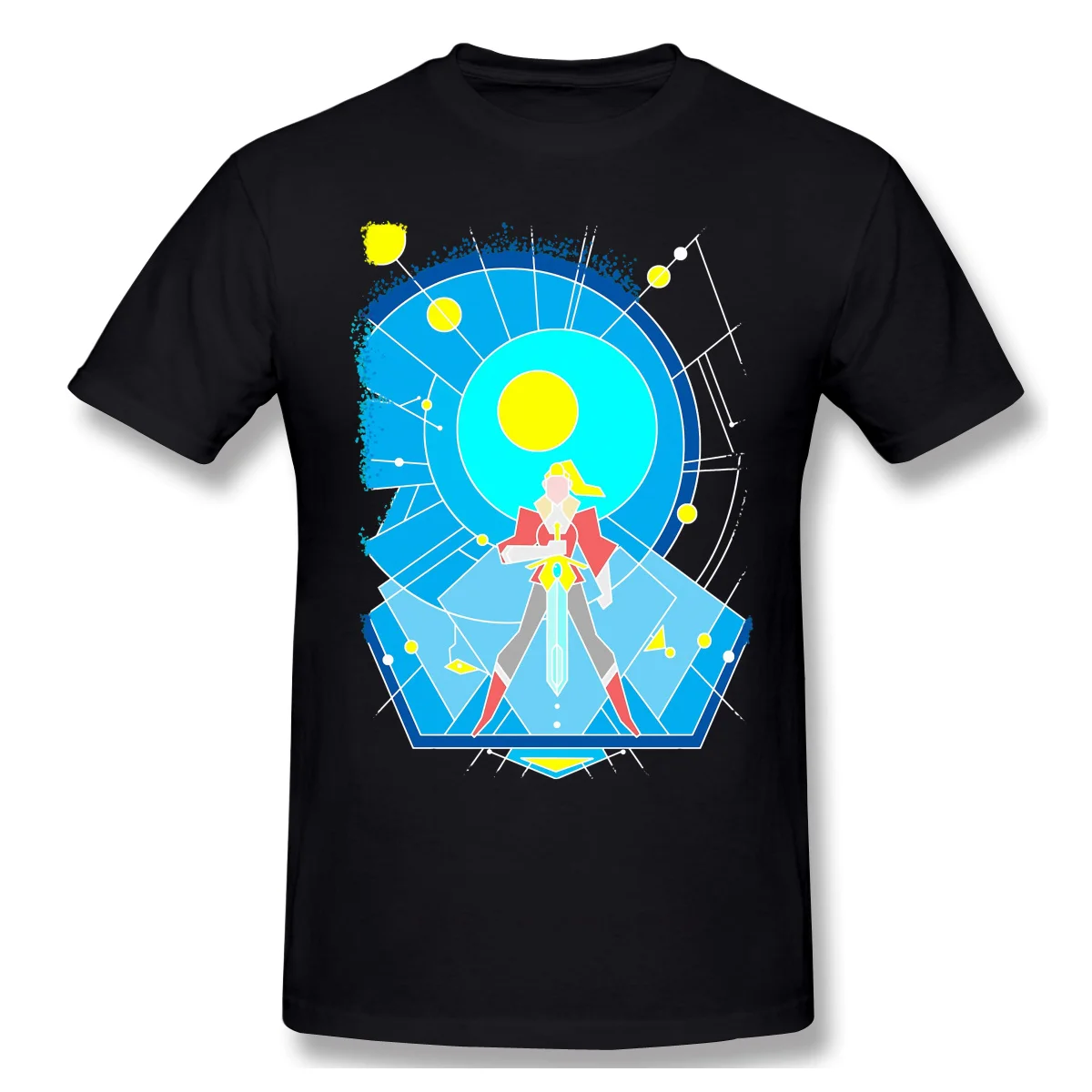 

Мужская одежда она РА принцесса Мощность аниме футболка "Манга" Adora символ (светильник версия) мод с коротким рукавом