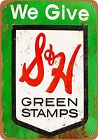 tin sign new aluminum sh green stamps 11 8 x 7 8 inch