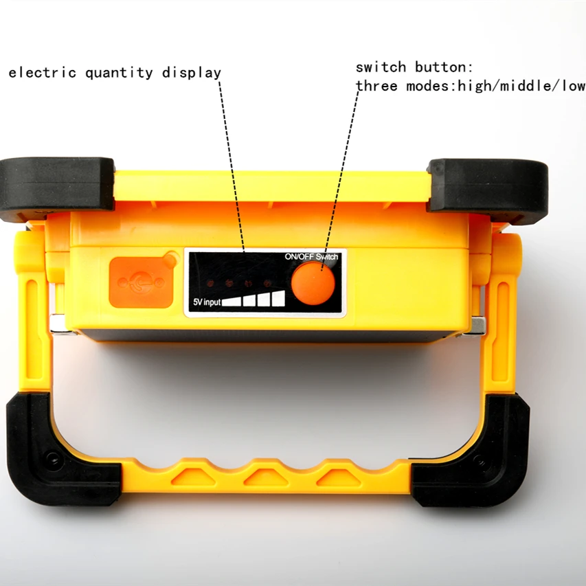 구매 Outdoor New Solar USB Rechargeable Searchlight, Multifunctional Work Light, Emergency Camping Light With Magnet, Floodlight