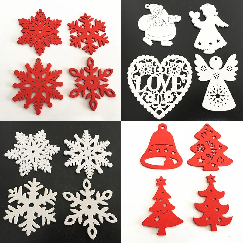 Креативные деревянные украшения для рождественской елки домашний декор подарок