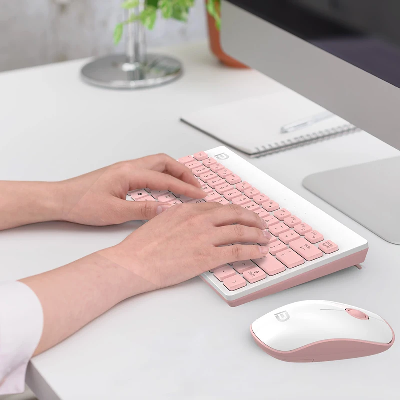 Ультратонкая беспроводная клавиатура и мышь для ноутбука MAC эргономичный дизайн