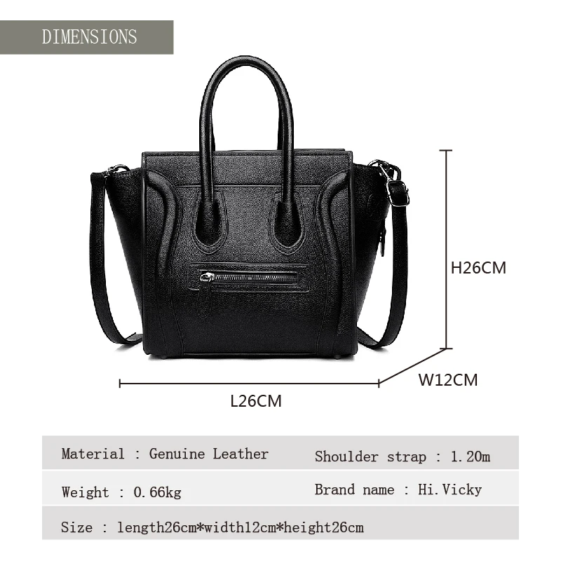 

Smile Bag Leather Handbag For Women Famous Designer Brand Bag Large Capacity Ladies Shoulder Bag Luxury Fashion Messenger Bag