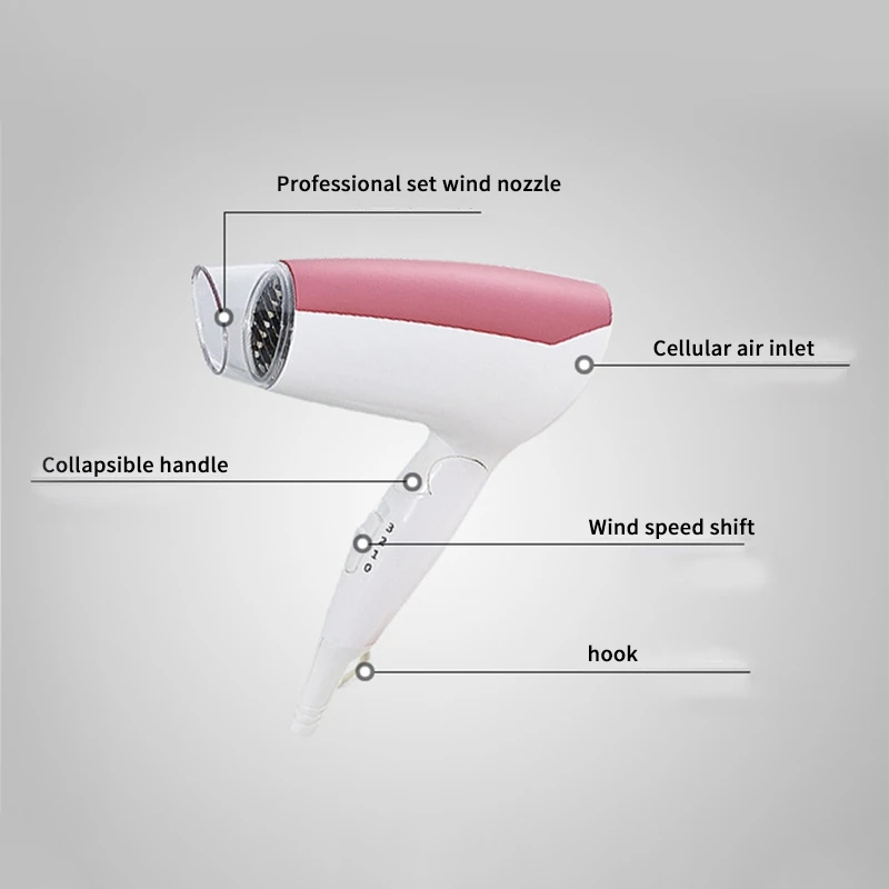 Американская Вилка для парикмахерской гостиничный складной фен волос мини-фен |