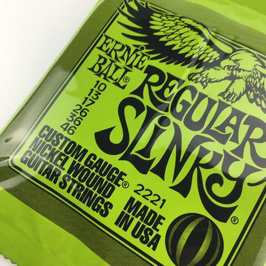 original ernie ball elektrische gitarre saiten spielen echten heavy metal rock 2215 2220 2221 2222 2223 2225 2626 2627 gitarre zubehör free globa