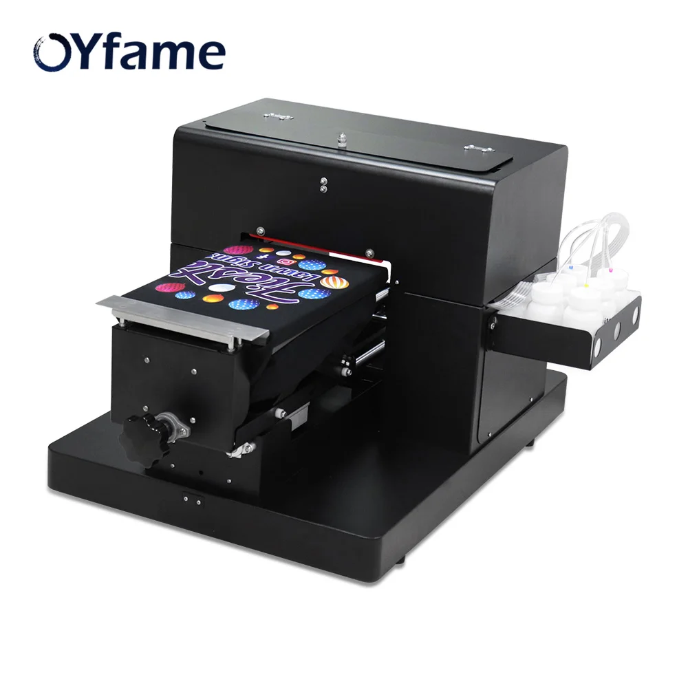 Планшетный принтер OYfame A4 Принтер DTG для футболок ткани хлопка одежды планшетный с