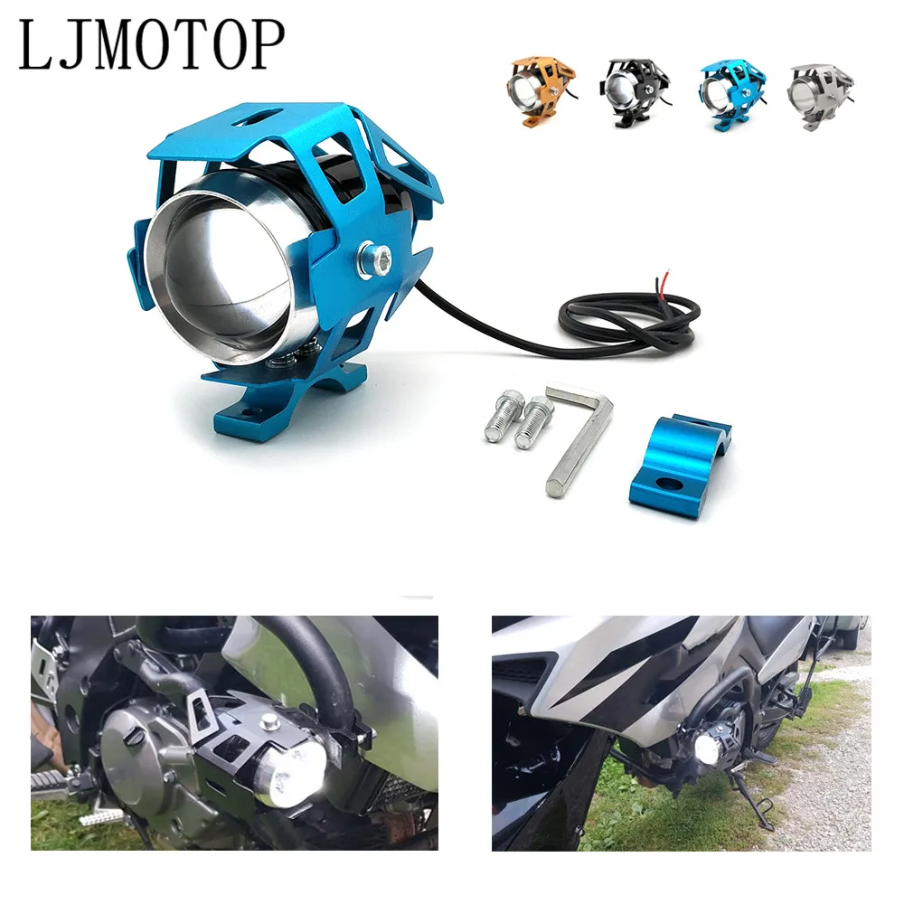 Светодиодные фары для мотоцикла 12 В Yamaha XMAX 250 400 300 VMAX 1700 1200 NMAX 125 YZF R120|Накладки и
