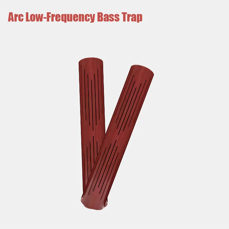 

Singapore Red Cherry Arc Acoustic Wood Low-Frequency Bass Trap 180x35.5x15cm Studio/Cinema Corner Wave Sound Absorber Wall Panel