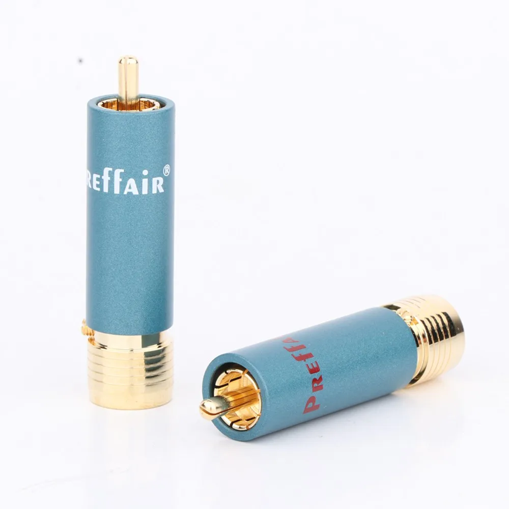 

High Quality Preffair R1722 Gold-Plated HIFI RCA Plug Hi-end Connectors 100% Brand New