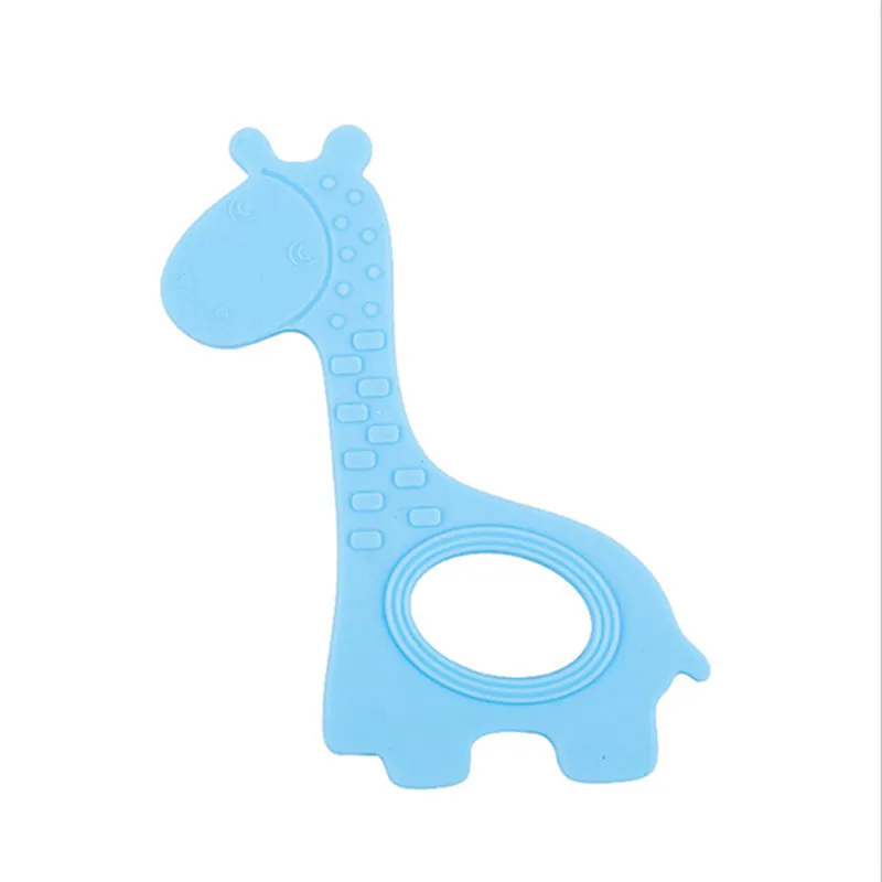 

Handmade Chewing Ring Toy New Baby Infant teethers Cute Creative Giraffe Teether Soft Silicone DIY Kid Giraffe Shape Craft