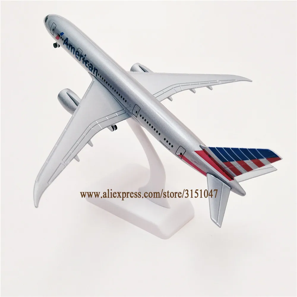 20 см AIR American Airlines Boeing 787 B787 Airways модель самолета из сплава металла литье под