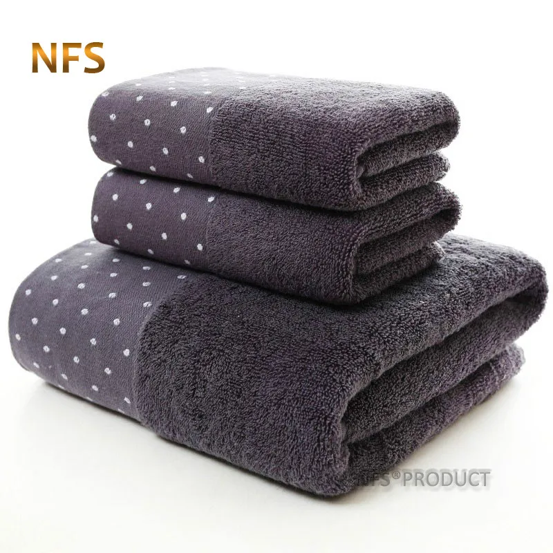 100% хлопковое банное полотенце набор для взрослых однотонные трикотажные