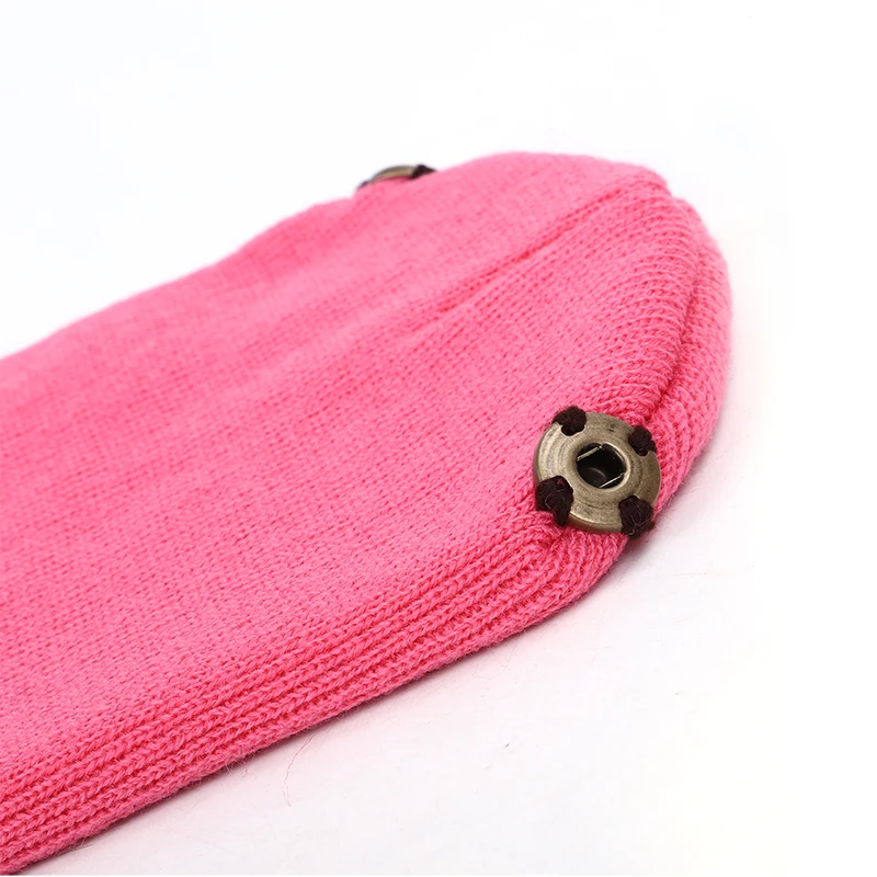 Детская вязаная шапка с помпоном детская зимняя милая теплая Веселая Пушистая