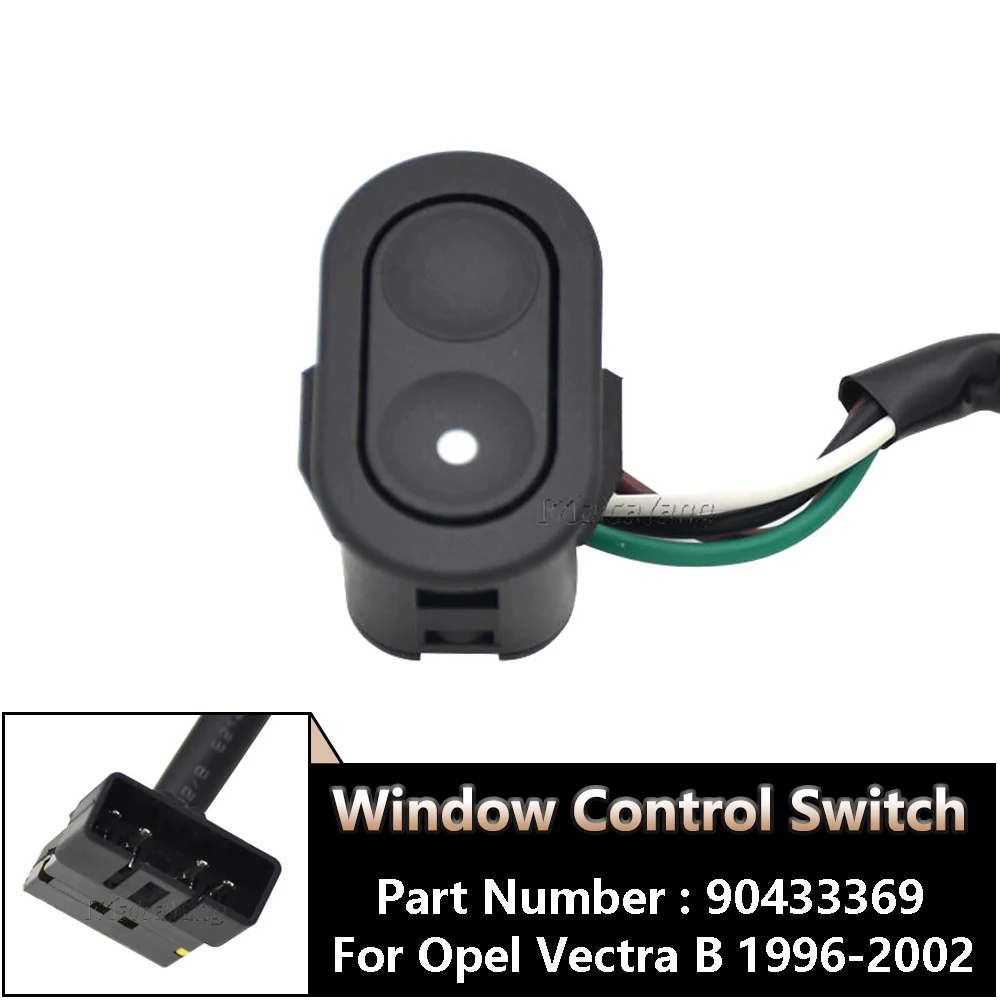 

Переключатель Стеклоподъемника для Opel Vectra B 1996 1997 1998 1999 2000 2001 2002, автомобильные аксессуары, светодиодная оранжевая подсветка 90433369