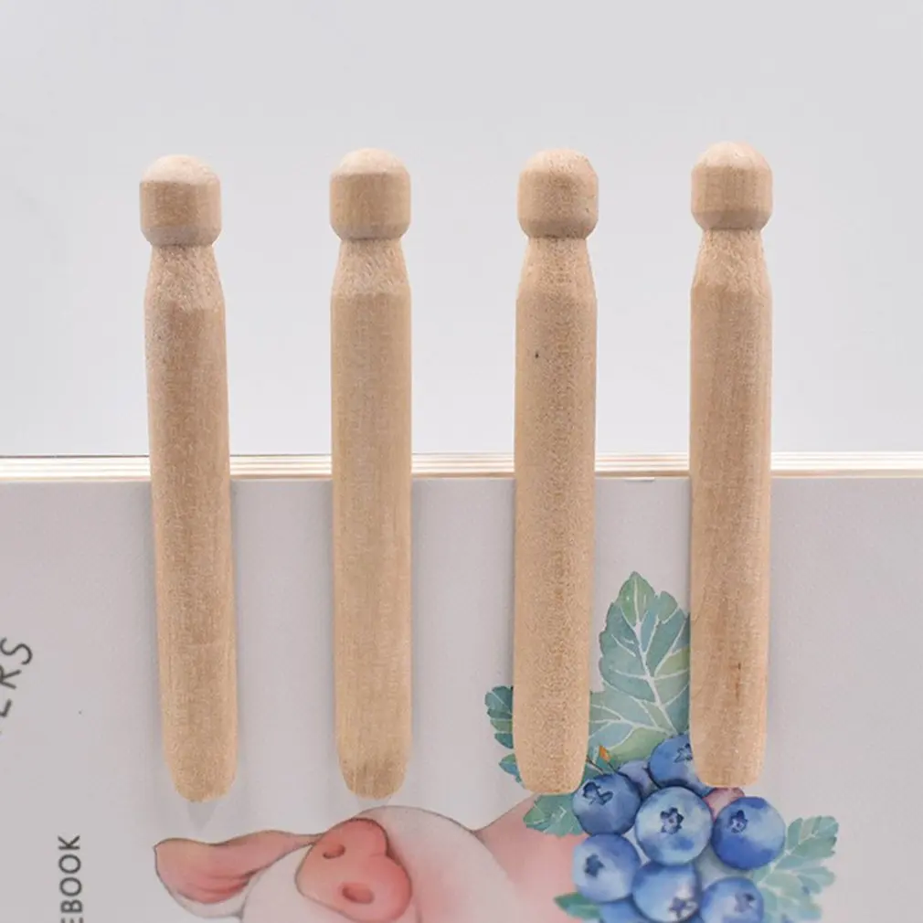 Деревянный зажим однотонный для куклы домашний деревянный модный простой и