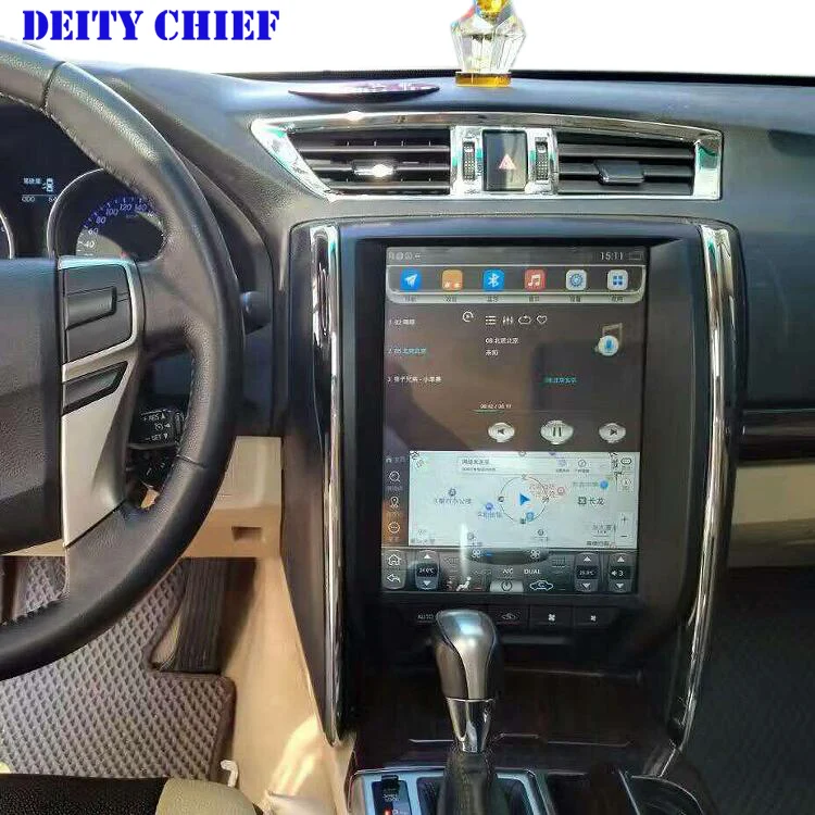 Автомагнитола Tesla style с Android GPS навигацией для TOYOTA REIZ Mark X 2012 2017 головное устройство