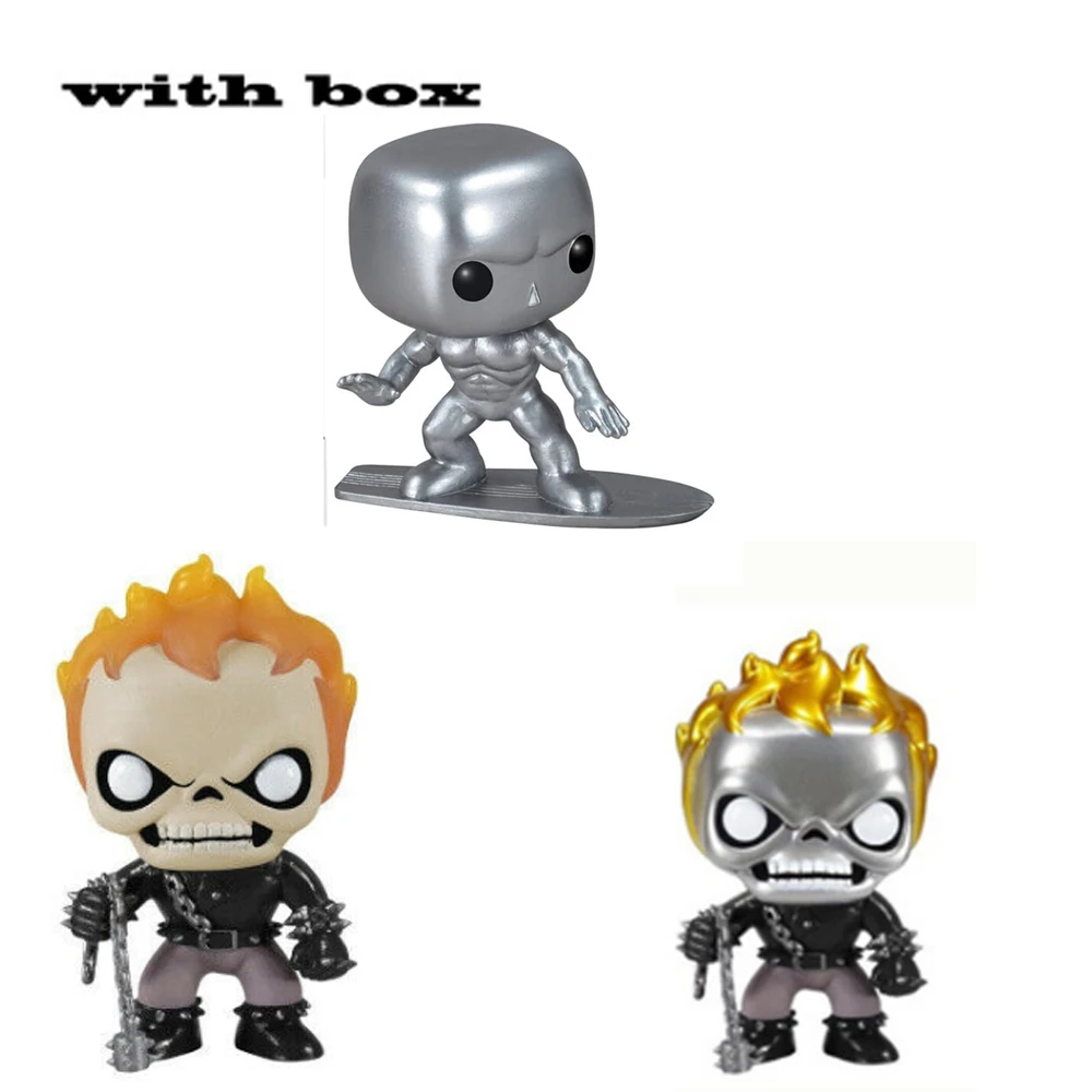 Marvel Ghost Rider Серебряный Серфер фигурки модель игрушки для детей рождественские