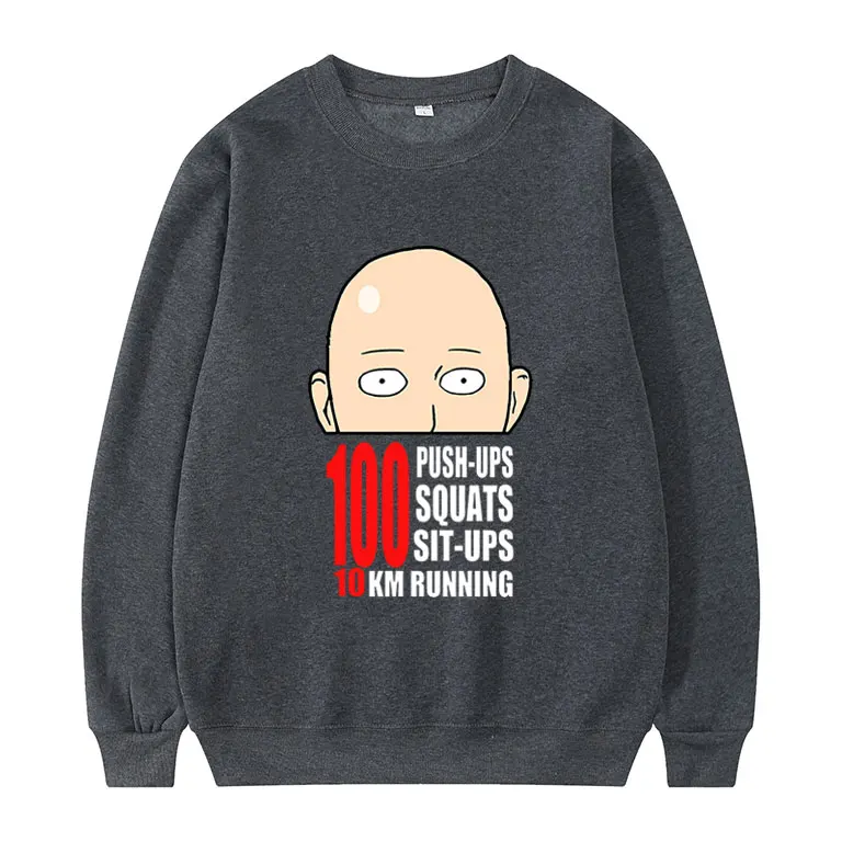 

Hot Sell New Wear One Punch Man Casual Fashion Sweatshirt Daily Tracksuit All-match Tops Hip Hop Streetwear Couple Loose Clothes
