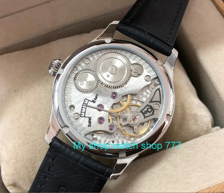 44 мм без логотипа азиатские 6498 17 драгоценностей механические ручные Мужские часы