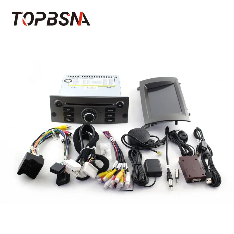 TOPBSNA Android 9,0 автомобильный dvd-плеер для peugeot 407 2004-2010 wifi автомобильный мультимедийный плеер 1 Din gps Navi Радио автомобильный стерео