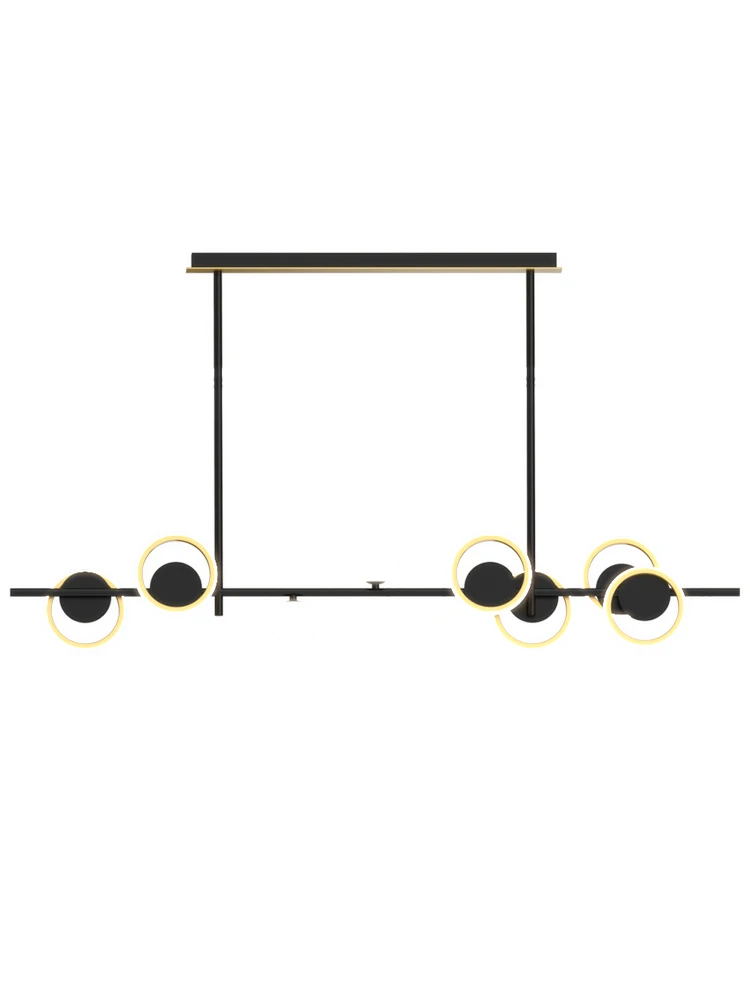 

Modern Simple kitchen Decor Lighting Nordic LED Black Chandelier Dining room Island Hanging Lights Bar counter Fixtures 220-240V