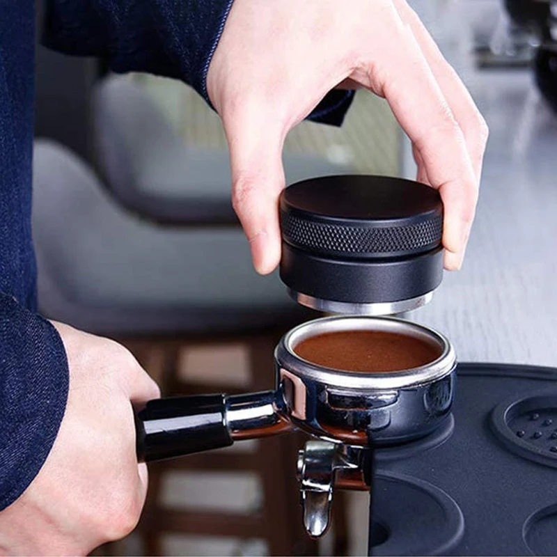 

Coffee Distributor 5m Tamper Macaron Shape Espresso Distributor Stainless Steel Barista Coffee Supplies for Breville