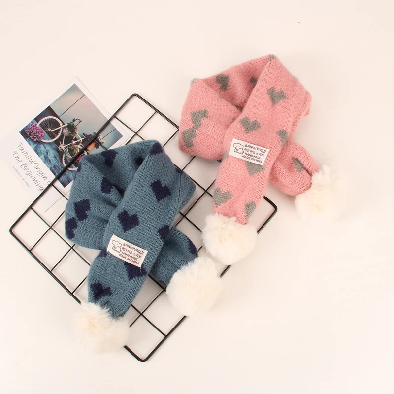 VISROVER new 10 colorways unisex kid knitted winter scarf Baby children ring neckerchief loop wool Scarves wholesales | Аксессуары для