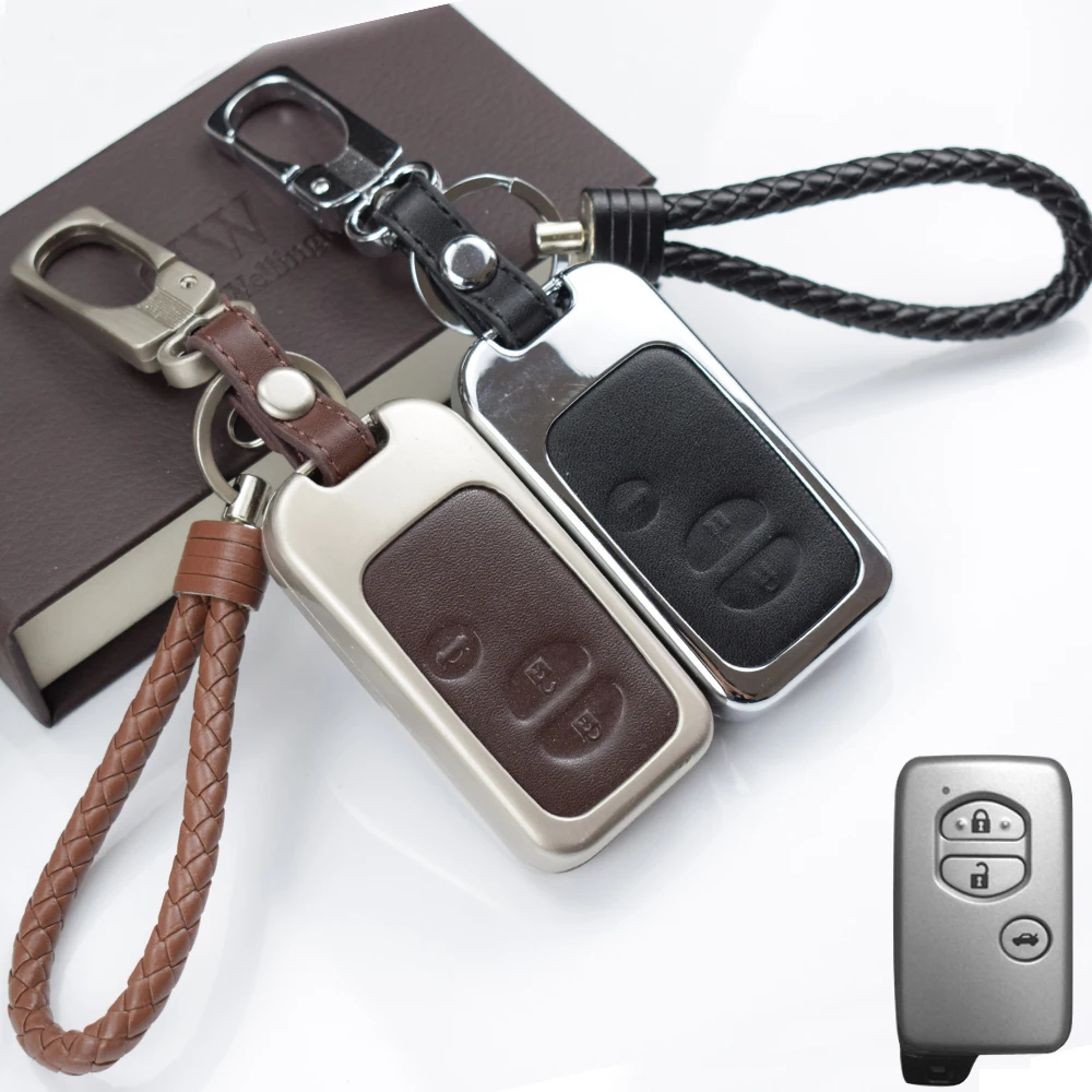 Чехол для автомобильного ключа с 2 и 3 кнопками Toyota Land Cruiser Prado 150 Camry Prius Crown For Subaru 2013