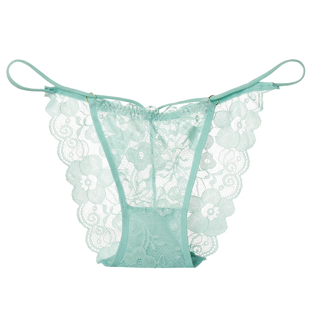 

Sexy lace ladies panties wholesale seamless panties cotton crotch buckle lace transparent briefs
