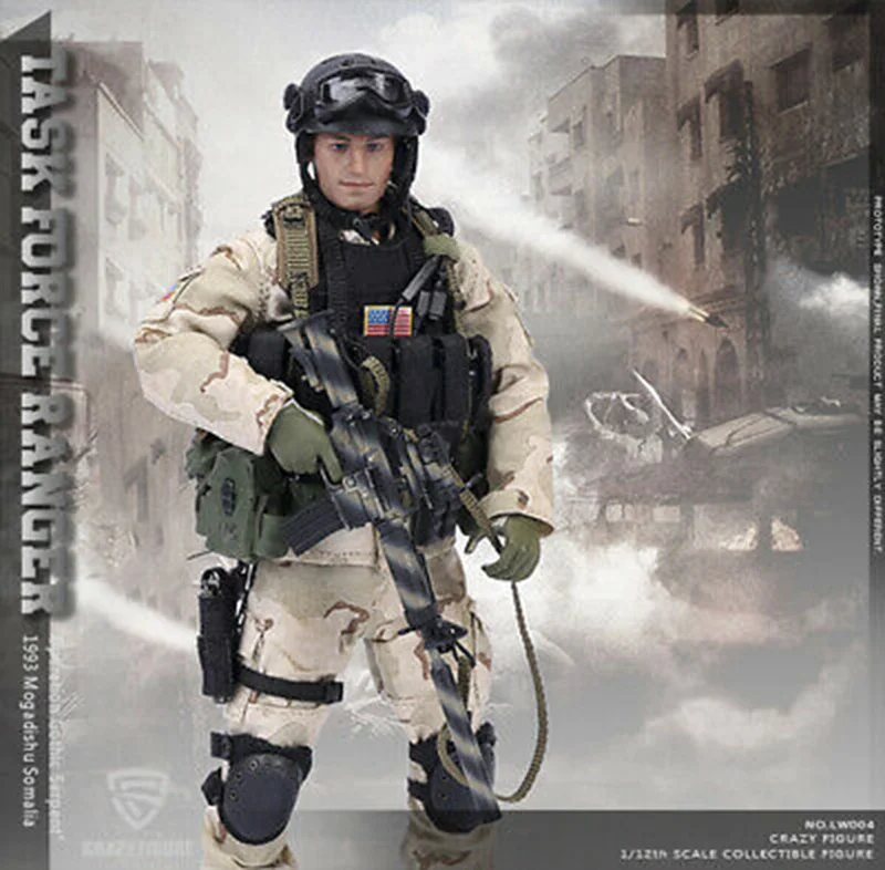 Сумасшедший рисунок 1/12th LW004 за каждый войны является истина целевой Ranger 1993 Сомали Стрелец рисунок