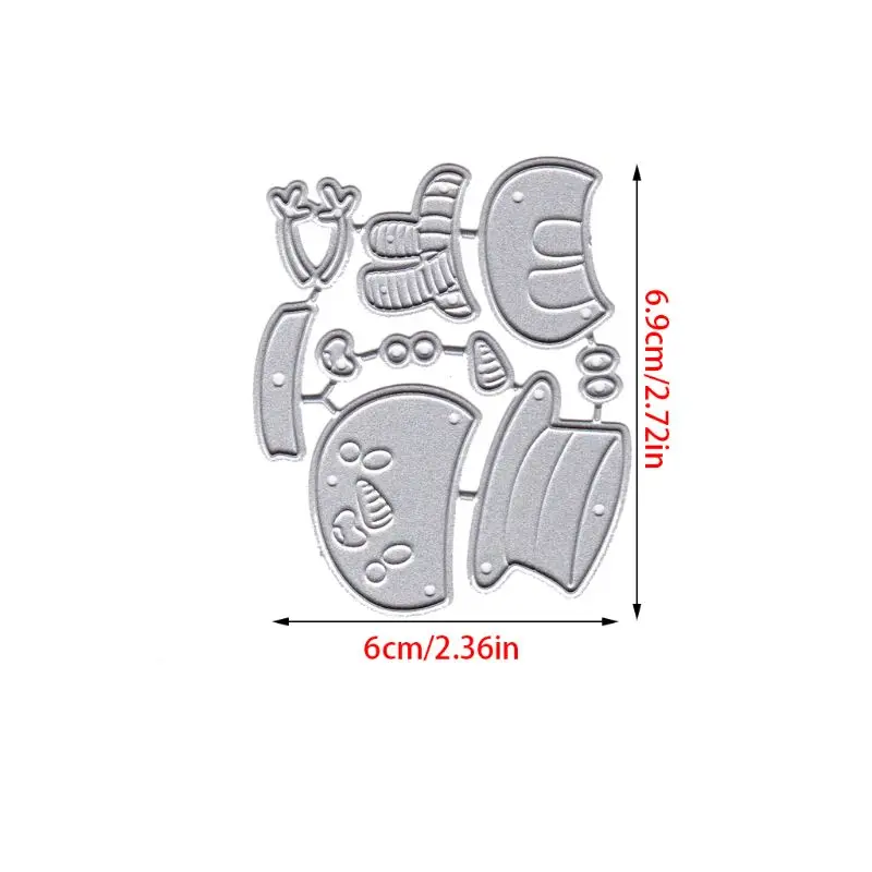 Милый Рождественский снеговик металлические режущие штампы Фотообои | Дом и сад