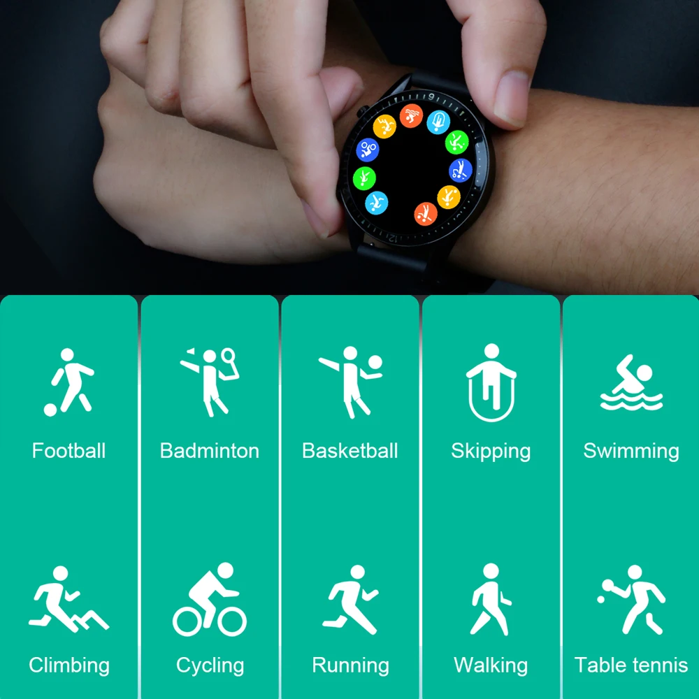 

SENBONO I9 New Smartwatch Men Sport Smart Watch Fitness Tracker Support Clock Heart Rate Monitoring for IOS Android