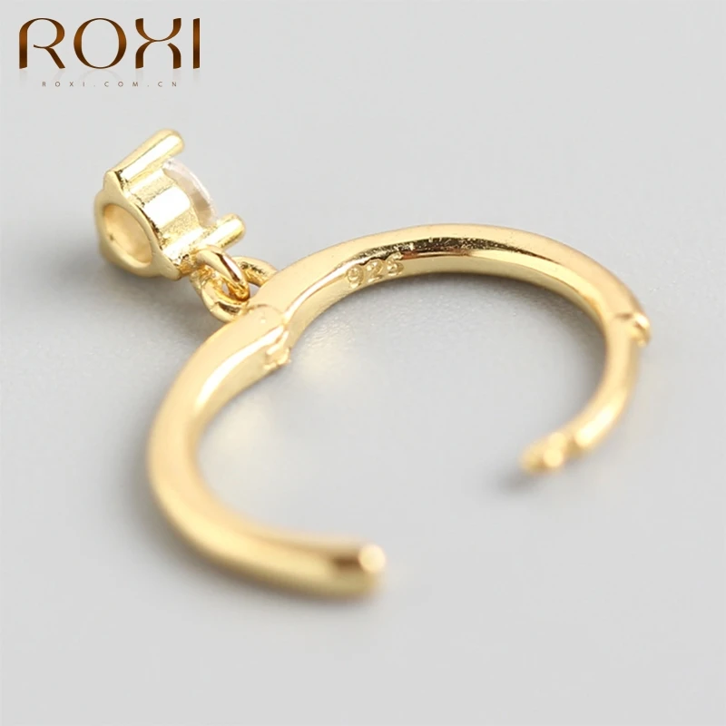 

ROXI 2021 Women's Earrings Girls Silver 925 Jewelry Drop Ear Piercing Hanging Hoop Earrings Jewelry Plata De Ley 925 Pendientes