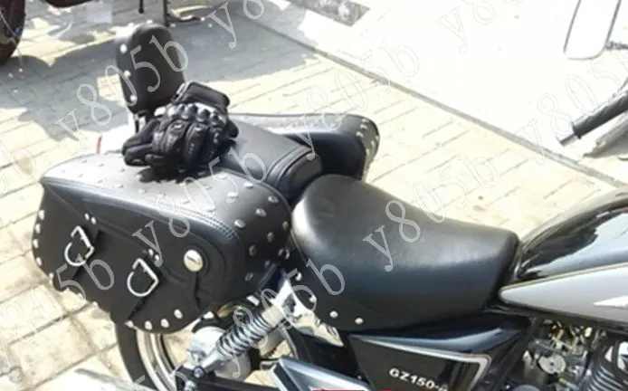 Боковая Сумка из искусственной кожи для мотоцикла Honda Shadow ACE Steed VLX 400 600 1100 DLX VTX1300 1800