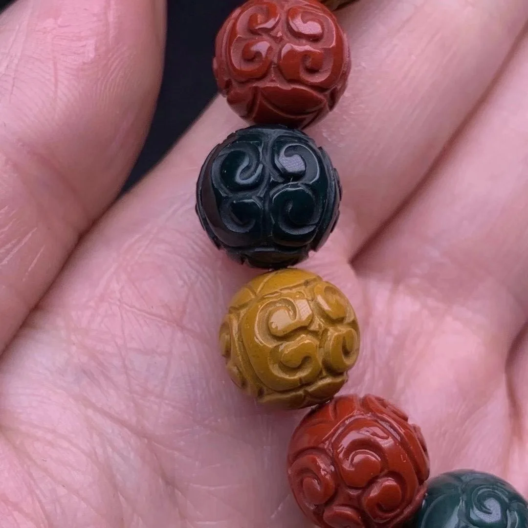 

5pcs/lot Wholesale bijoux femme pulseras joyeria fina Natural stone Alxa Colored Jade Multicolor fret bracelet braslet man women