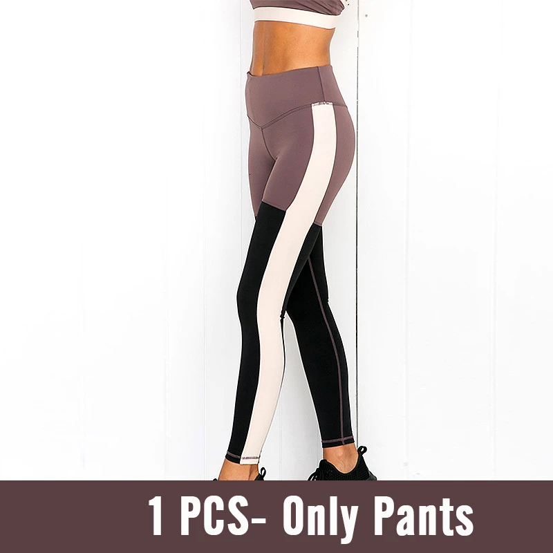 1 PCS Only Pants Новинка, майка для йоги, бодибилдинга, набор, женская мода, обтягивающие брюки, спортивный костюм для йоги, бюстгальтер, штаны для женщин, фитнес, спортивная одежда, костюмы - Цвет: 1 PCS Only Pants