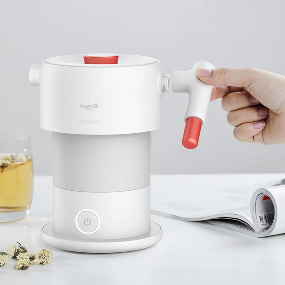 Foldable Electric Kettle 0.6L Folding Water Smart Flask Pot Auto Power-Off Protection Teapot For Travel From xiaomiyoupin | Бытовая