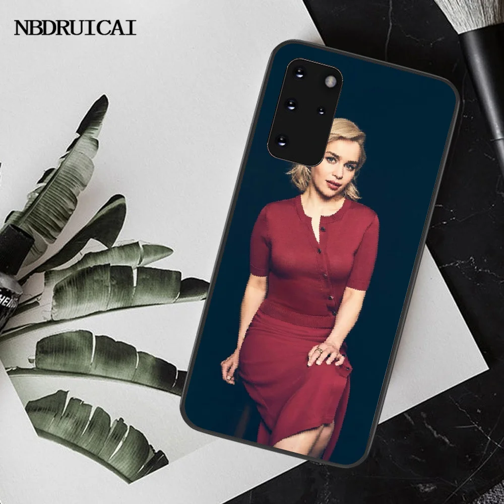 NBDRUICAI Emilia Clarke TPU Мягкий силиконовый чехол для телефона Samsung S20 plus Ultra S6 S7 edge S8 S9 S10