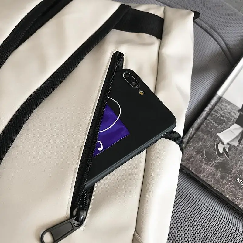 

Dcimor 2020 new product Unisex The large capacity backpack fashion cool casual Pure color College students School bag Travel bag