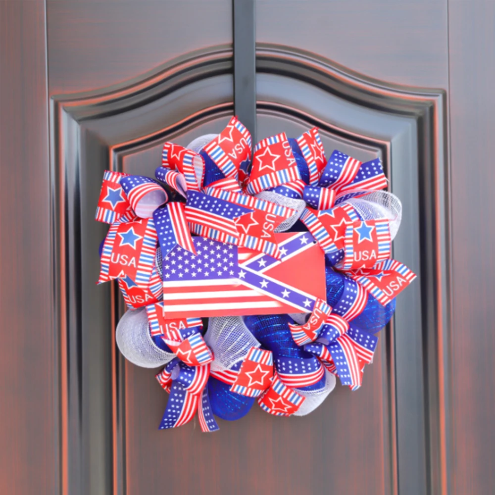 

National Independence Day Atmosphere Dressing Cross-border United States Patriotic Home Hanging Pendants Flag Garlands Festivals